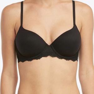 SPANX Undie-tectable® Lightly Lined Demi Bra Black Underwire Convertible
